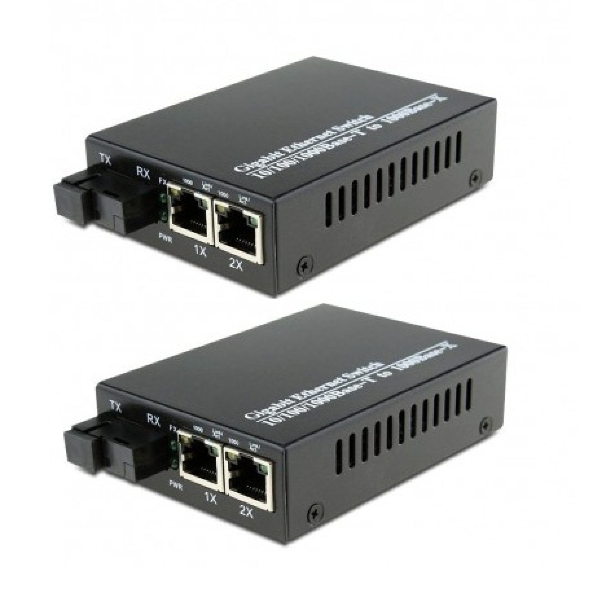 Ultranet Fiber Ethernet Gigabit Media Converter 2 Ports 1000base