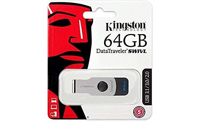 Kingston 64GB DataTraverler USB3.1 SWIVL