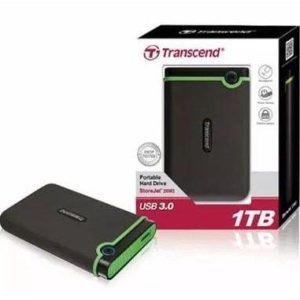 Transcend 1TB Storejet Shockproof USB 3.0 External Hard Drive