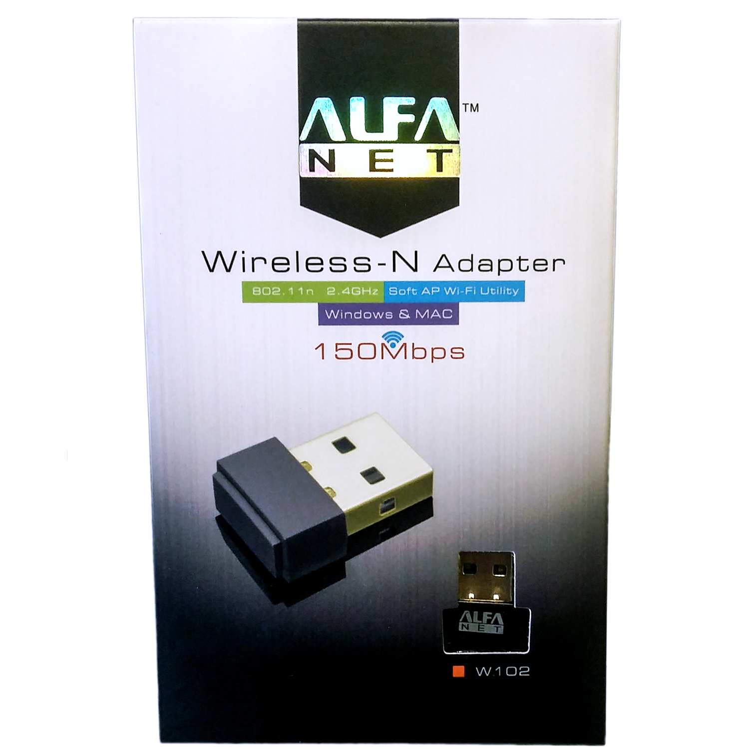 Alfa Wireless N Adapter 150Mbps W102 (Original)