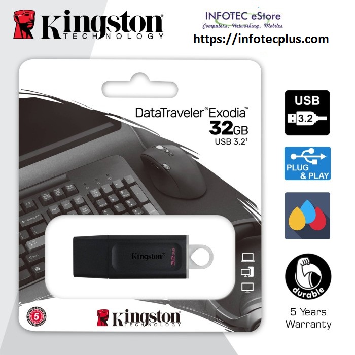 Kingston USB Flash Drive Data Traveler Exodia USB 3.2 32GB