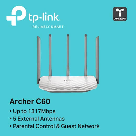 TP-Link Archer C60 - AC1350 Wireless Dual Band Router
