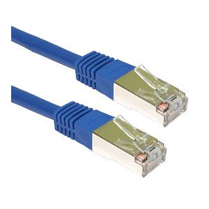 3 Meter Blue CAT5e Shielded Patch Cable Full Copper Model: EUT-703B