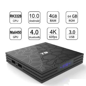 Smart Box T9 4Gb+64Gb Quad Core 4K Ulta HD 10V