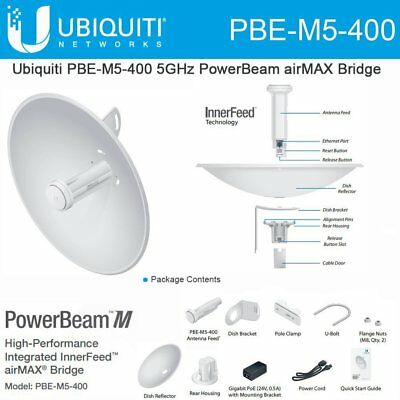 Ubiquiti Ubnt PBE-M5-400 5Ghz 25dBi MIMO 802.11n Airmax CPE