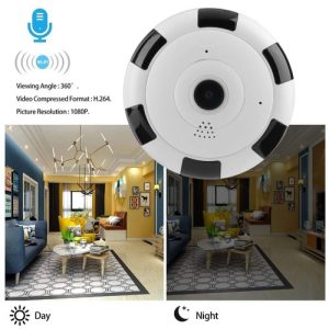 IP Wireless Panoramic Fisheye VR 360 IP Camera V380