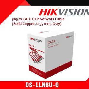 HikVison 4P-23AWG Solid Copper Networking Cable Roll 305M – DS-1LN6U-G