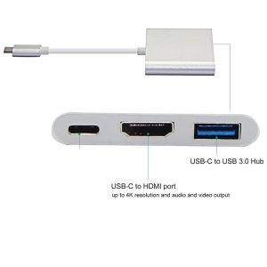 Type C 3.1 to OTG+HDMI+USB3.0 Converter