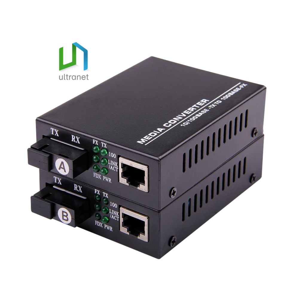 UltraNet Fiber Ethernet Media Converter 100base-1