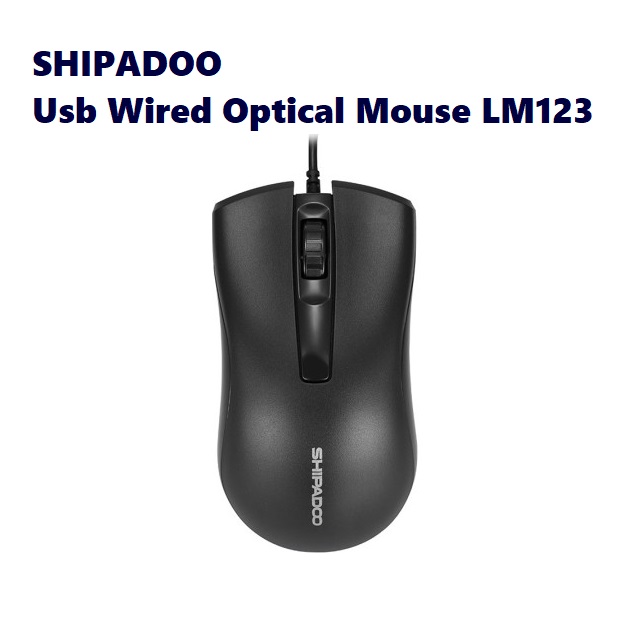SHIPADOO Usb Wired Optical Mouse LM123