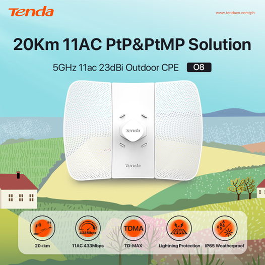 TENDA O8 Point to Point Solution