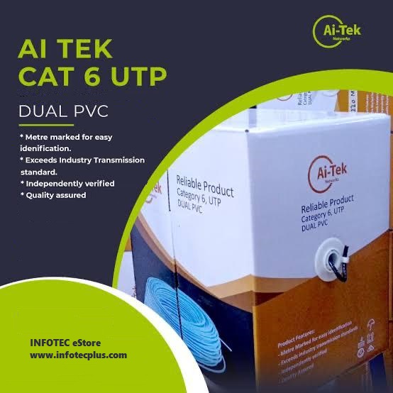 Ai-Tek CAT6 Double PVC Cable Roll