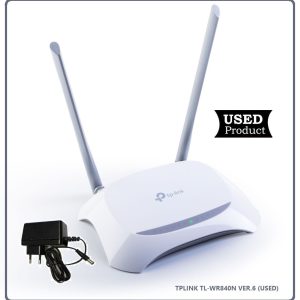 TPLINK TL-WR840N V6.20 300Mbps Wireless N Router (Used)