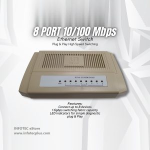 Ultranet 8 Port 10/100 Network Switch