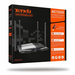 Tenda AC10 AC1200 Smart Dual-Band Gigabit WiFi Router