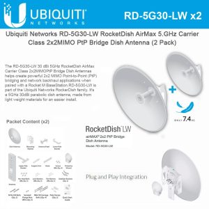 Ubiquiti RocketDish RD-5G30-LW × 2 (Pair)