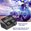 Digital Tachometer Hour Meter LCD Display Spark Plugs 2 and 4 Stroke Engine RPM Tacho Tach Gauge Spin (Standard Size) - Image 2