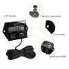 Digital Tachometer Hour Meter LCD Display Spark Plugs 2 and 4 Stroke Engine RPM Tacho Tach Gauge Spin (Standard Size) - Image 3