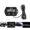Digital Tachometer Hour Meter LCD Display Spark Plugs 2 and 4 Stroke Engine RPM Tacho Tach Gauge Spin (Standard Size) - Image 4