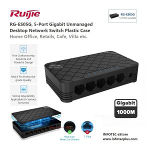 Ruijie RG-ES05G, 5-Port Gigabit Unmanaged Networking Switch