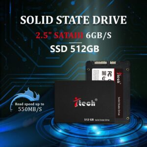 iTech SSD 2.5″ SATA III 6Gb/s Solid State Drive 512GB
