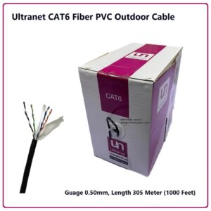 Ultranet CAT6 Fiber PVC Outdoor Cable Roll 0.50mm 305Yard