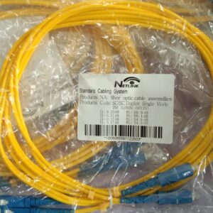 Netlink SC to SC Duplex Single Mode Fiber Patch Cord 2Meter 3.0mm
