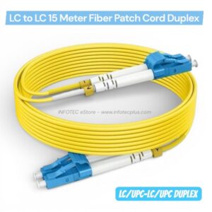 LC to LC Duplex Fiber Patch Cord (LC/UPC-LC/UPC) 20 Meter
