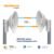 Mimosa C5x Integrated Radio with 48V PoE & N5-X25 4.9-6.4 Ghz Modular Antenna (Pair)